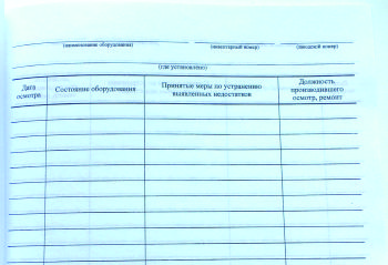 журнал обходов оборудования внутренняя страница